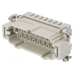 Conector HDC Inserturi Contact Tată 16P 16A | Electronic-mag.ro | Componente Electronice