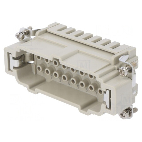 Conector HDC Inserturi Contact Tată 16P 16A | Electronic-mag.ro | Componente Electronice