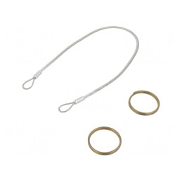 Cablu de Asigurare PVC Oțel Inoxidabil 320mm | Electronic-mag.ro | Componente Electronice