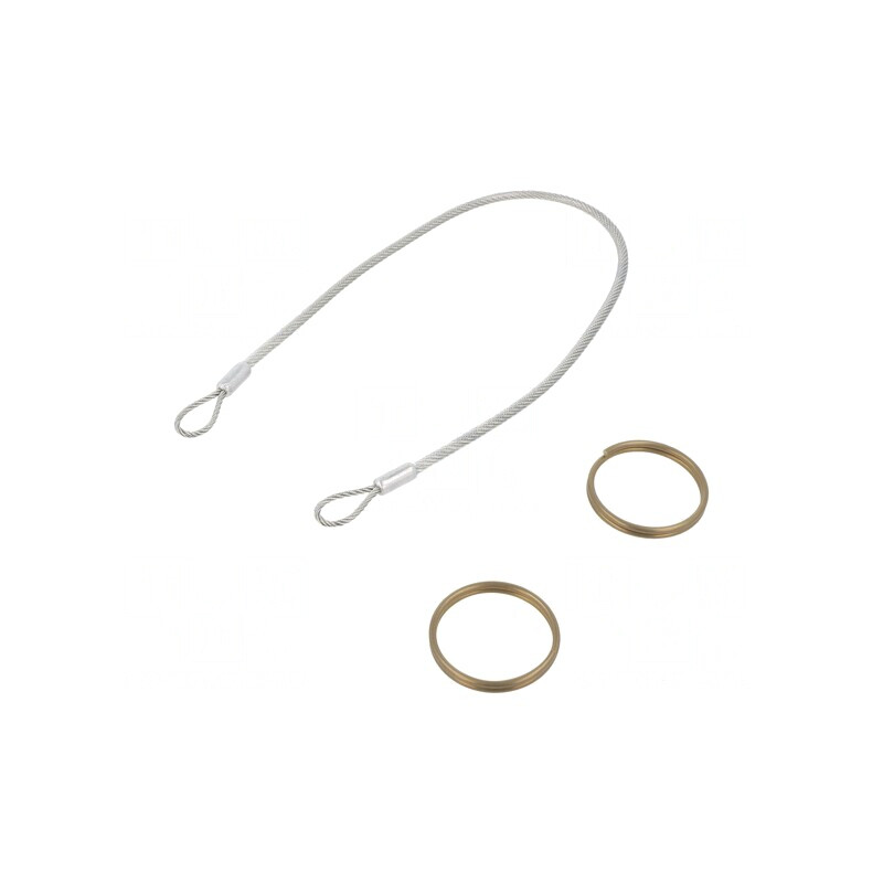 Cablu de Asigurare PVC Oțel Inoxidabil 320mm | Electronic-mag.ro | Componente Electronice