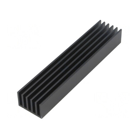 Radiator Extrudat cu Aripioare Negru 100x21x14mm | Electronic-mag.ro | Componente Electronice