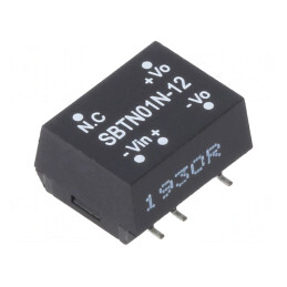 Convertor DC/DC 1W 24V la 12V 84mA | Electronic-mag.ro | Componente Electronice