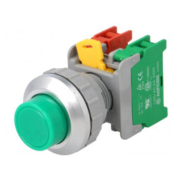 Comutator apăsare 30mm 1NC/NO | Electronic-mag.ro | Componente Electronice