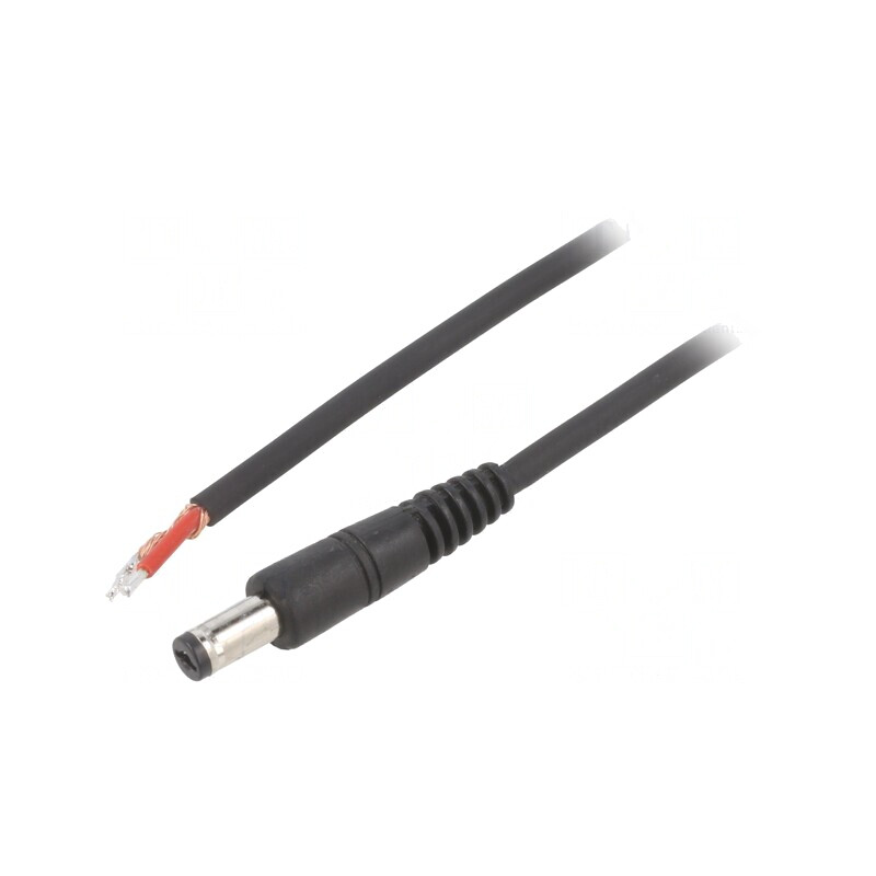 Cablu Alimentare DC 5,5/1,7 Negru 1,5m | Electronic-mag.ro | Componente Electronice