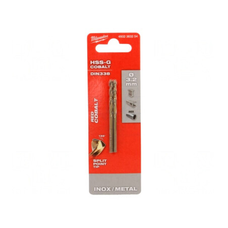 Burghiu Metal 3.2mm Oțel Rapid Cobalt HSS-Co 2buc | Electronic-mag.ro | Componente Electronice