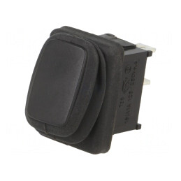 Comutator Rocker ON-OFF 10A 24V Negru IP65 | Electronic-mag.ro | Componente Electronice