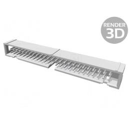 Soclu IDC THT 50 pini 1,27mm 2,54mm | Electronic-mag.ro | Componente Electronice