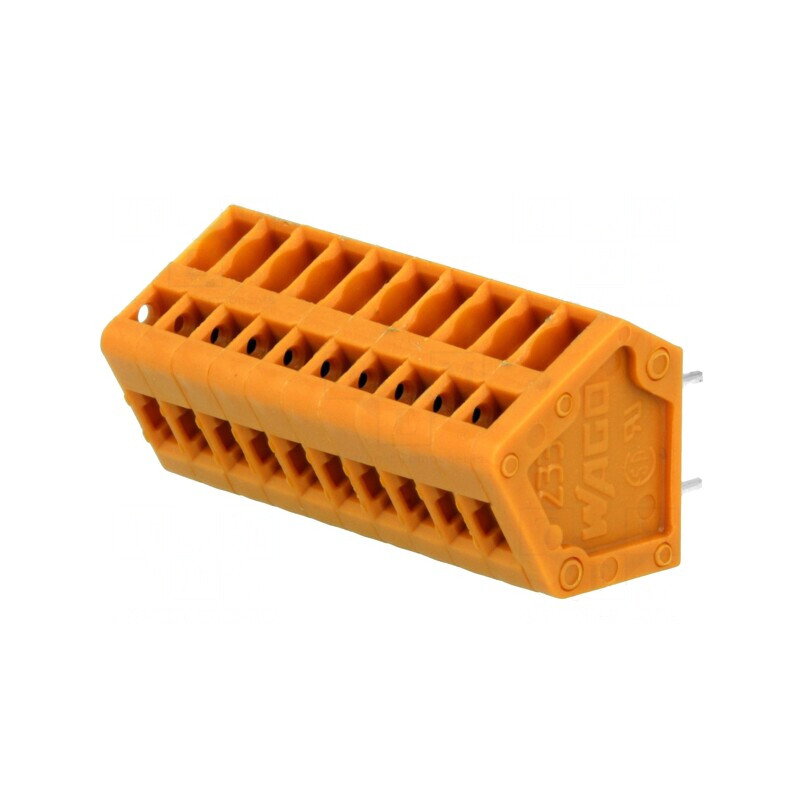 Regletă Conexiuni PCB Unghi 2.54mm 10 Piste 6A 250V | Electronic-mag.ro | Componente Electronice