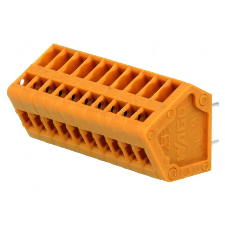 Regletă Conexiuni PCB Unghi 2.54mm 10 Piste 6A 250V | Electronic-mag.ro | Componente Electronice