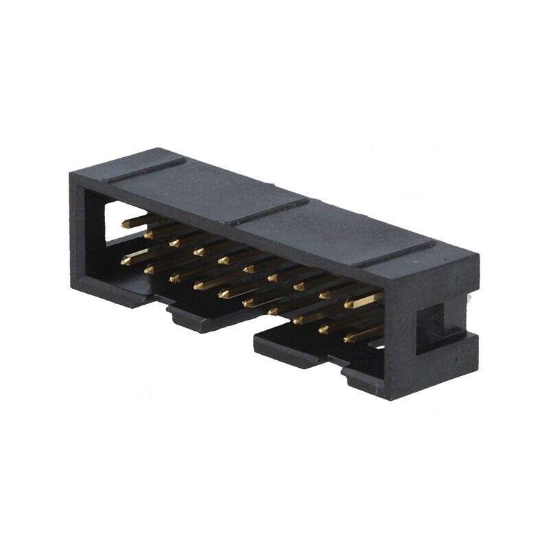 Soclu IDC tată 20 pini 2x10 drept THT 2,54mm | Electronic-mag.ro | Componente Electronice