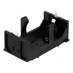 Suport Baterie Negru UL94V-0 pentru Lipire | Electronic-mag.ro | Componente Electronice