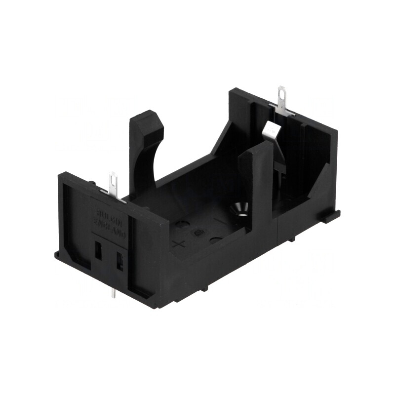 Suport Baterie Negru UL94V-0 pentru Lipire | Electronic-mag.ro | Componente Electronice
