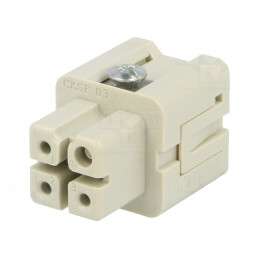 Conector inserturi contact mamă 4 3 PE 10A | Electronic-mag.ro | Componente Electronice