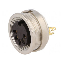 Conector M16 Soclu Mamă 5 PIN 60V IP40 5A | Electronic-mag.ro | Componente Electronice