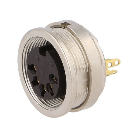Conector M16 Soclu Mamă 5 PIN 60V IP40 5A | Electronic-mag.ro | Componente Electronice