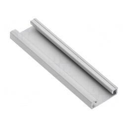 Profil Aluminiu Argintiu 1m pentru Module LED de Suprafață | Electronic-mag.ro | Componente Electronice
