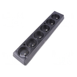 Conector Alimentare AC Mamă Splitter 250V 16A Negru | Electronic-mag.ro | Componente Electronice