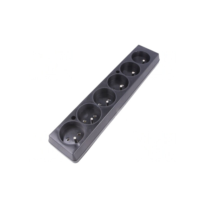 Conector Alimentare AC Mamă Splitter 250V 16A Negru | Electronic-mag.ro | Componente Electronice