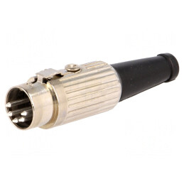 Mufă DIN tată 5 pini 180° cablu 34V | Electronic-mag.ro | Componente Electronice