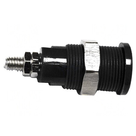 Conector Banană 4mm 36A 1kV Negru | Electronic-mag.ro | Componente Electronice
