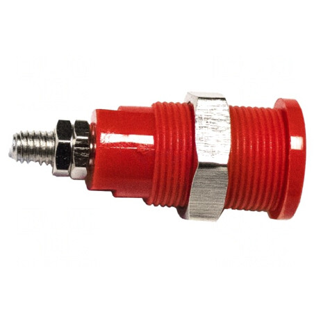 Conector Banană 4mm 1kV Roșu | Electronic-mag.ro | Componente Electronice