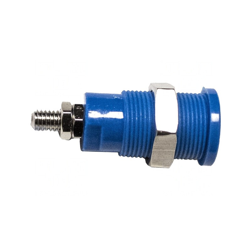 Conector Banană 4mm 36A 1kV Albastru Pe Panou | Electronic-mag.ro | Componente Electronice