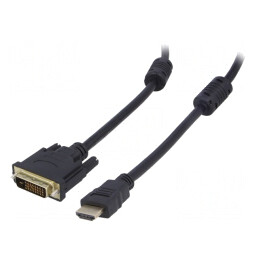 Cablu HDMI 1.4 la DVI-D 1.8m Negru | Electronic-mag.ro | Componente Electronice