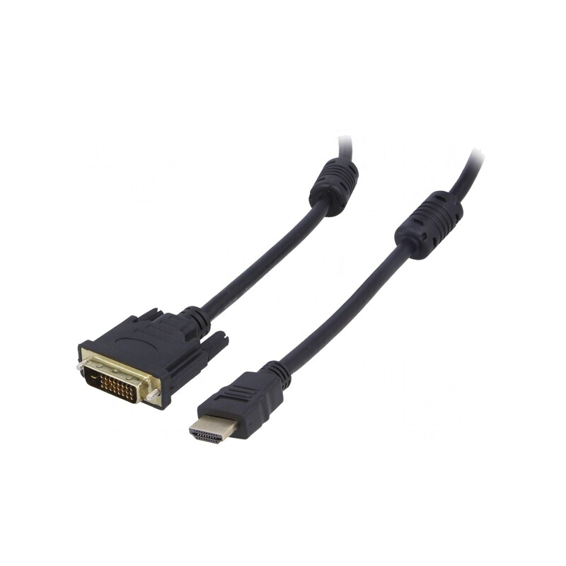 Cablu HDMI 1.4 la DVI-D 1.8m Negru | Electronic-mag.ro | Componente Electronice