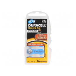 Baterie Zinc-Aer 1,4V AC675 Monedă 600mAh 6 Buc. | Electronic-mag.ro | Componente Electronice
