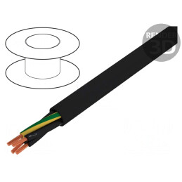 Cablu electric neecranat 4G2,5mm2 600V, 1kV negru