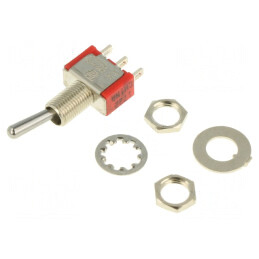 Comutator Basculant SPDT ON-ON 2A/250VAC 5A/28VDC | Electronic-mag.ro | Componente Electronice