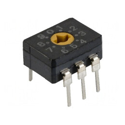 Întrerupător codificare DEC/BCD THT 10 poziții | Electronic-mag.ro | Componente Electronice