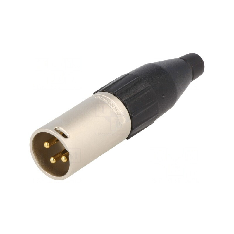 Mufă XLR Tată 3 Pin pentru Cablu | Electronic-mag.ro | Componente Electronice