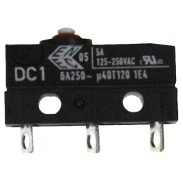 Microîntrerupător SNAP ACTION 6A 12V SPDT | Electronic-mag.ro | Componente Electronice