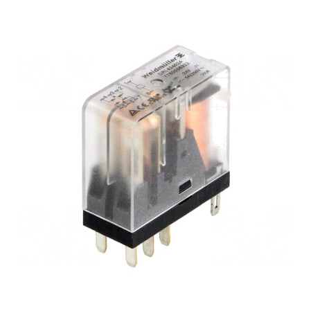 Releu Electromagnetic DPDT 24VDC 5A | Electronic-mag.ro | Componente Electronice