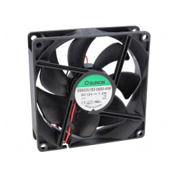 Ventilator axial 12VDC 92x92x25mm 67,15m3/h 28dBA cu bilă | Electronic-mag.ro | Componente Electronice