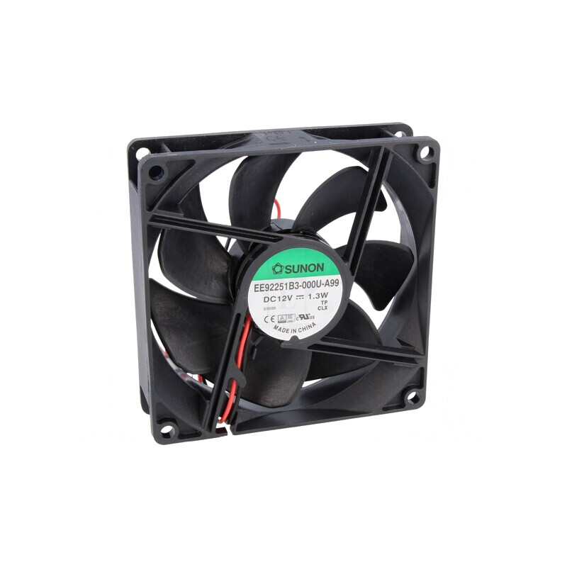 Ventilator axial 12VDC 92x92x25mm 67,15m3/h 28dBA cu bilă | Electronic-mag.ro | Componente Electronice