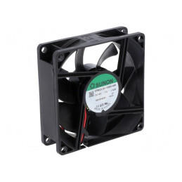 Ventilator DC Axial 12V 80x80x25mm 69,5m3/h 33dBA cu Bilă | Electronic-mag.ro | Componente Electronice