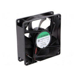 Ventilator axial 24V DC 80x80x25mm 62,86m3/h 30dBA | Electronic-mag.ro | Componente Electronice