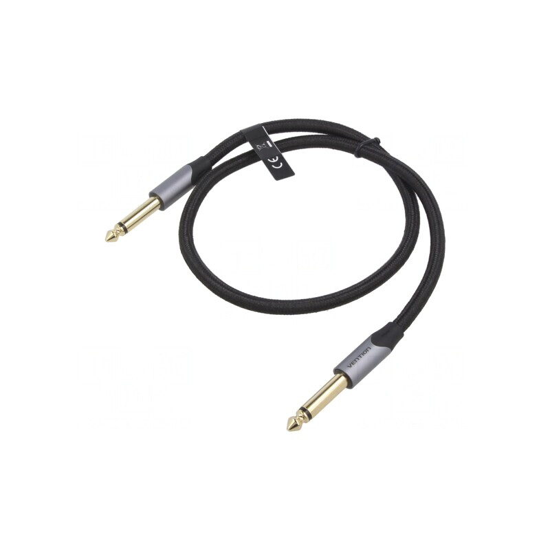 Cablu Jack 6,3mm Ambele Capete 0,5m Aurit | Electronic-mag.ro | Componente Electronice