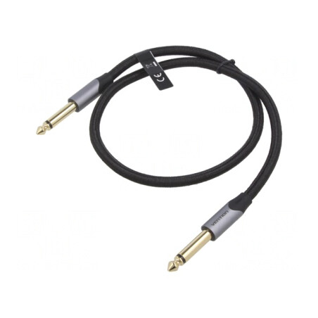 Cablu Jack 6,3mm Ambele Capete 0,5m Aurit | Electronic-mag.ro | Componente Electronice