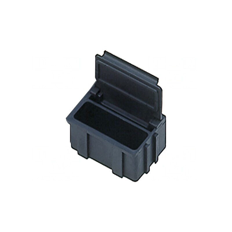 Suport ESD cu clapetă negru 37x12x15mm | Electronic-mag.ro | Componente Electronice