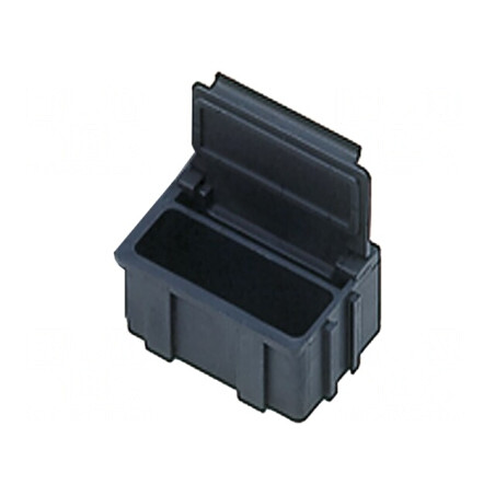 Suport ESD cu clapetă negru 37x12x15mm | Electronic-mag.ro | Componente Electronice
