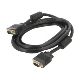 Cablu D-Sub 15pin HD Negru 3m | Electronic-mag.ro | Componente Electronice