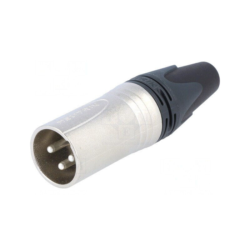 Mufă XLR 3 Pin Tată pe Cablu Lipire | Electronic-mag.ro | Componente Electronice
