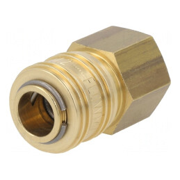 Conector rapid alamă 35bar cu etanșare NBR | Electronic-mag.ro | Componente Electronice