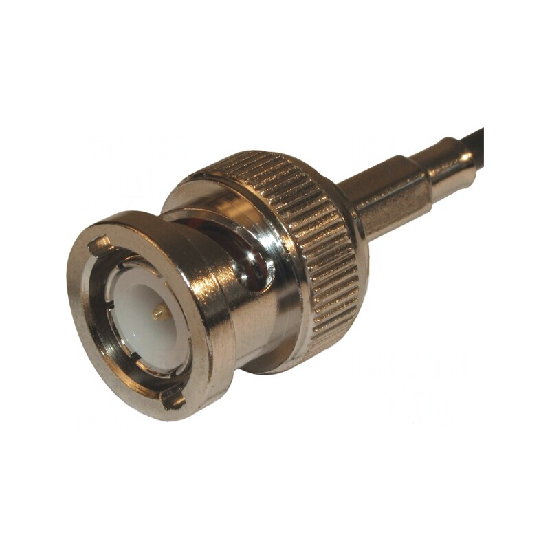 Mufă BNC Tată Drept 50Ω Crimpat Aurit | Electronic-mag.ro | Componente Electronice