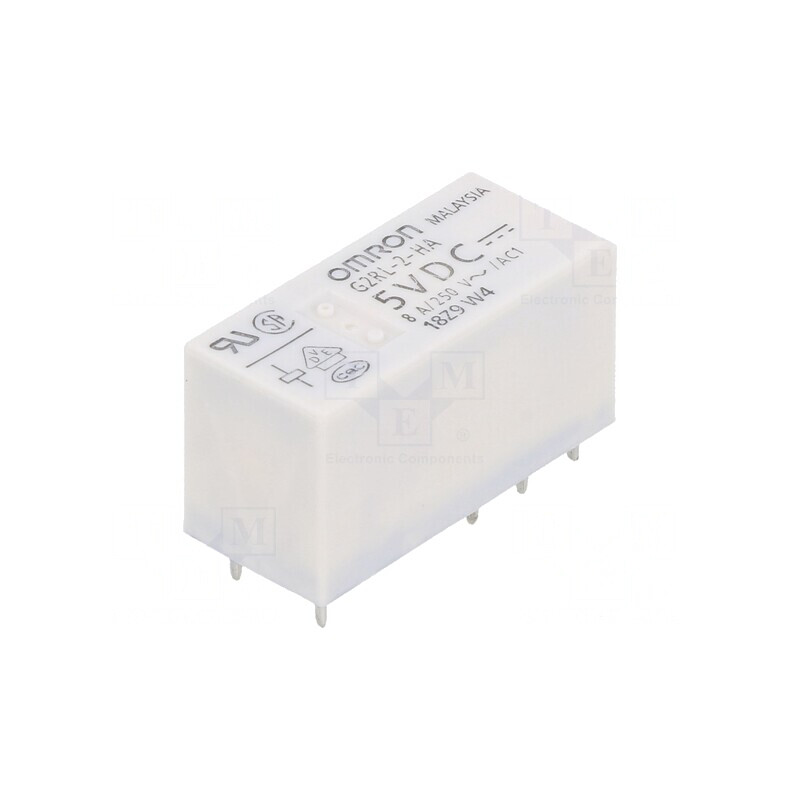 Releu Electromagnetic DPDT 5VDC 8A | Electronic-mag.ro | Componente Electronice