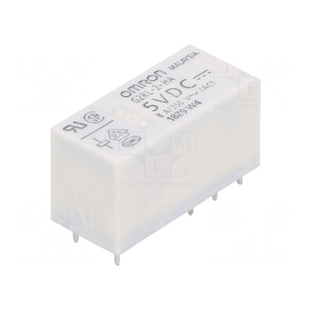 Releu Electromagnetic DPDT 5VDC 8A | Electronic-mag.ro | Componente Electronice