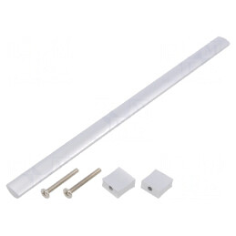Manetă Aluminiu Naturală 30.5mm x 276mm x 15.5mm | Electronic-mag.ro | Componente Electronice